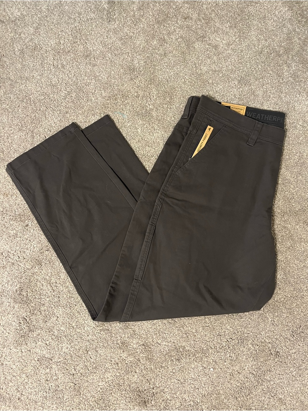 Weatherproof Men's Black Chino Pants